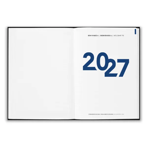 Agenda personalizada com com argolas em pele reciclada tamanho  21 x 15 cm